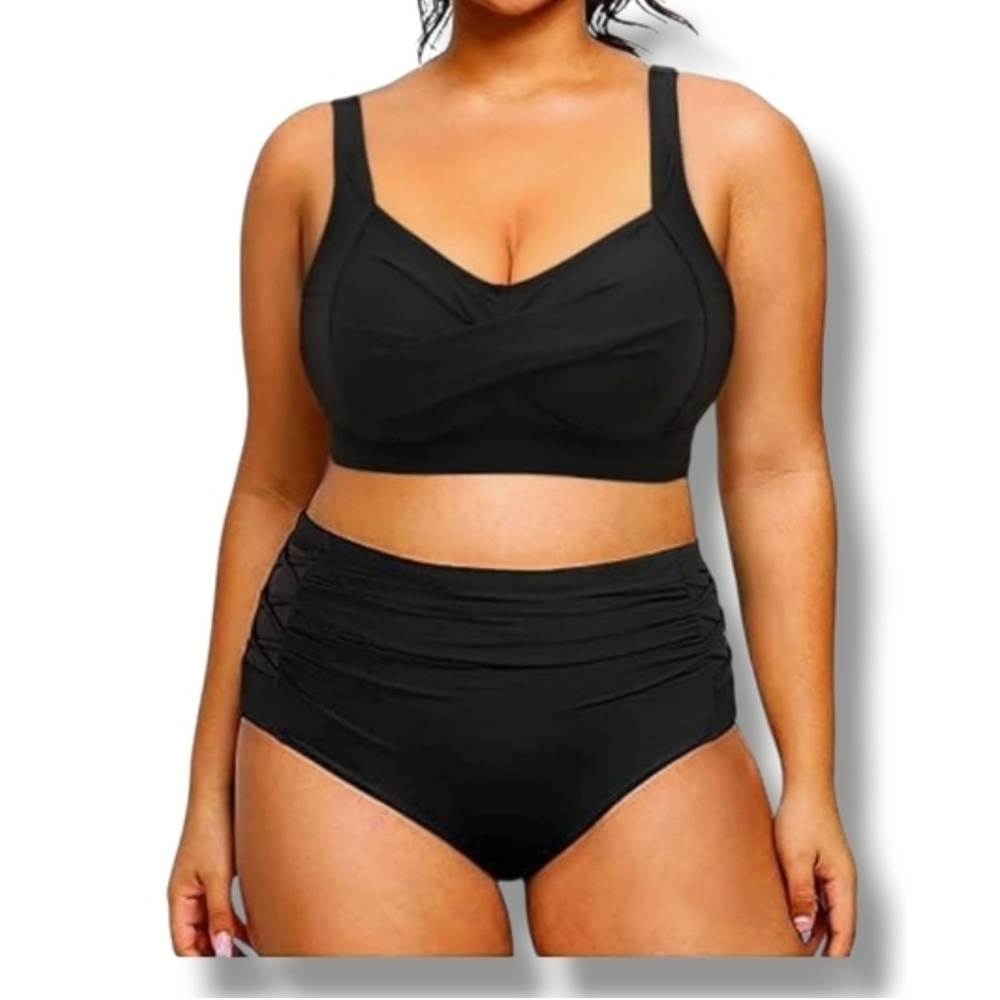 DACI - 12P Elegant Black Women's Swimwear Set - Picture 9 of 12